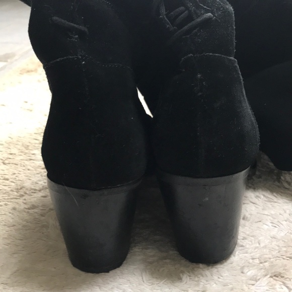 Western OTK gorgeous black suede boots - Picture 7 of 8